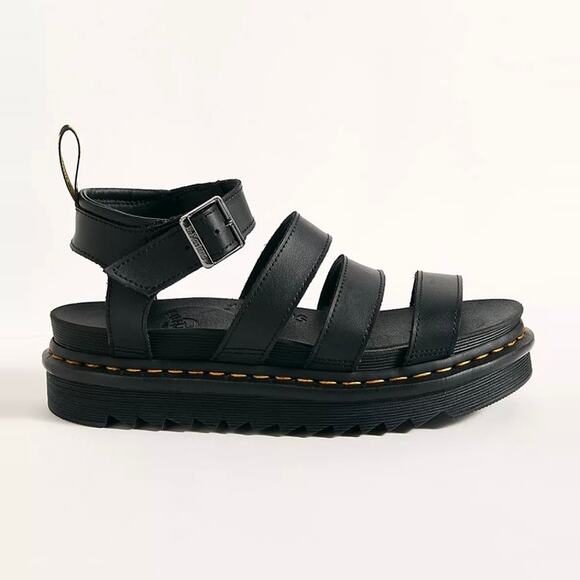 NEW Dr. Martens Vegan Blaire Felix Gladiator Flatform Sandals Black size 11 - Picture 3 of 12